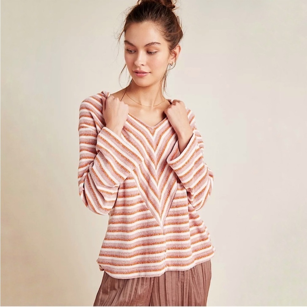 Saturday Sunday by Anthropologie Chenille Striped Hoodie